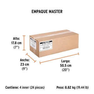 Sellador transparente 100% silicón de 280 ml, Truper