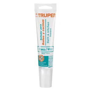 18568 / SIL-85BCB Sellador blanco para baños y cocinas, 85 g, Truper