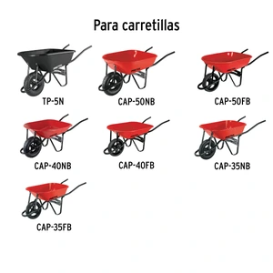Juego 2 soportes calibre 16 para carretillas rojas Pretul