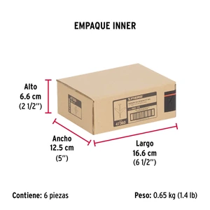 Bolsa con 4 sujetadores tipo mariposa de 1/4