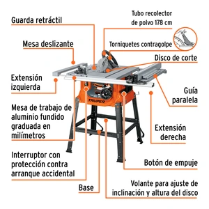 Sierra de mesa 10