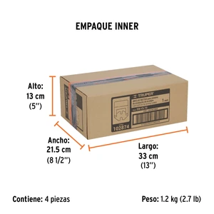 Truper Bolsa con 100 anclas de 1 mm, para nivelación de azulejos