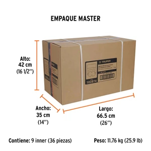 Truper Bolsa con 100 anclas de 1 mm, para nivelación de azulejos