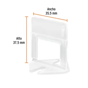 Truper Bolsa con 100 anclas de 1.5 mm, para nivelación de azulejos