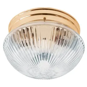 46627 / SOB-100S Volteck Luminario decorativo 15x24 cm pantalla cristal, s/lámparas