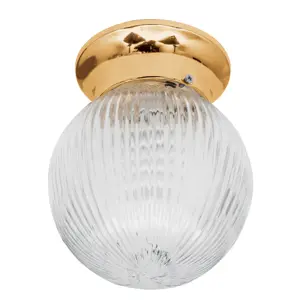 Volteck Luminario decorativo 19x16 cm pantalla cristal, sin lámpara