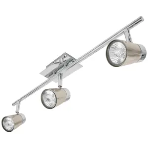 48434 / SOB-303S Luminario de sobreponer con 3 spots base GU10, Volteck