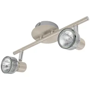 48441 / SOB-306S Luminario de sobreponer con 2 spots base GU10, Volteck