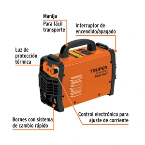 Soldadora inversora 100A, 127V, TRUPER