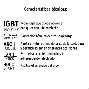 11781 / SOIN-101 Soldadora inversora 100 A, 127 V, Truper