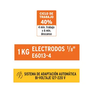 Soldadora inversora 160A, Bi-voltaje 127/220V, TRUPER