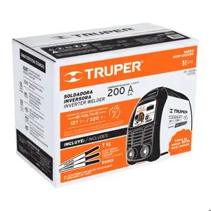 16053 / SOIN-130/200 Soldadora inversora bi-voltaje 200 A, 127 V/220 V, Truper
