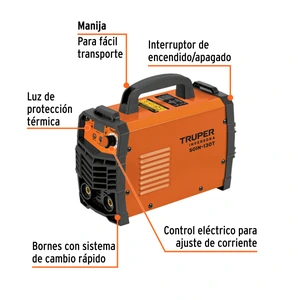 Soldadora inversora 130A, 127V, TRUPER