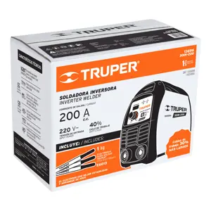 13696 / SOIN-200 Soldadora inversora 200 A, 220 V, Truper