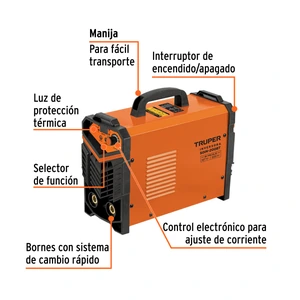 Soldadora inversora 200A, bi-voltaje 127/220V, TRUPER