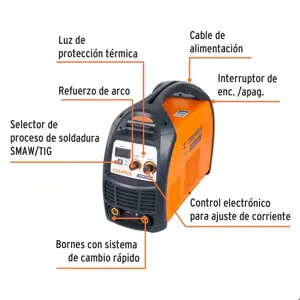 Soldadora inversora 250A, 220V, TRUPER