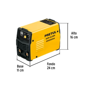 Mini soldadora inversora 120A, 127V, Serie 500, PRETUL