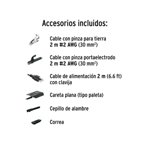 Soldadora inversora 200A, bi-voltaje, Serie 500, PRETUL