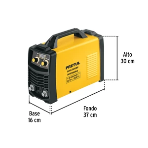 Soldadora inversora 200A, bi-voltaje, Serie 500, PRETUL