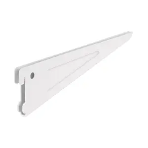 Ménsula plana blanca para cremallera doble, 27cm, Fiero