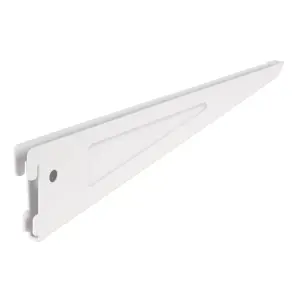 47715 / SOMO-12MD Ménsula plana blanca para cremallera doble, 32cm, Fiero