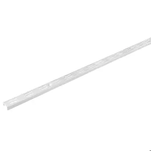47719 / SOMO-20CD Cremallera doble blanca para ménsulas planas, 2m, Fiero