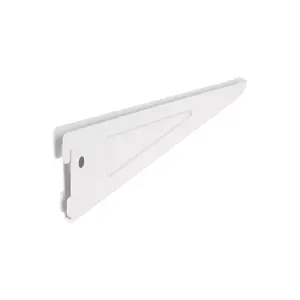 47713 / SOMO-8MD Ménsula plana blanca para cremallera doble, 22cm, Fiero