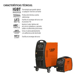17258 / SOMU-200X Soldadora multiproceso de 200 A, Truper Expert