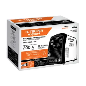 17258 / SOMU-200X Soldadora multiproceso de 200 A, Truper Expert
