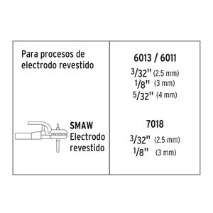 Truper Soldadora arco eléctrico, corriente alterna,compacta, 180 A
