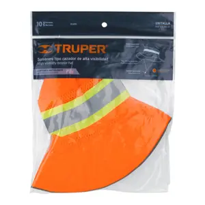 14009 / SR-600N Sombrero naranja alta visibilidad con reflejante, Truper