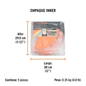 Sombrero naranja alta visibilidad con reflejante, Truper