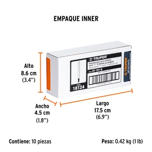 Truper Blíster con 5 seguetas 10 DPP zanco 