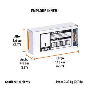 Truper Blíster con 5 seguetas 18 DPP zanco 