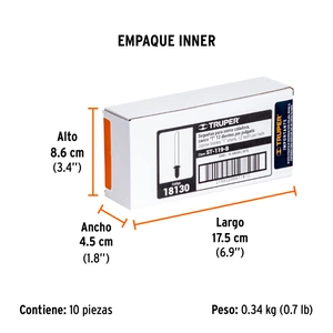 Truper Blíster con 5 seguetas 12 DPP zanco 