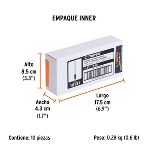 Truper Blíster con 5 seguetas 12 DPP zanco 