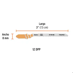 Truper Blíster con 5 seguetas 12 DPP zanco 
