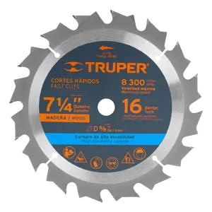 Truper Disco sierra 7- 1/4