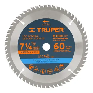 Truper Disco sierra 7- 1/4