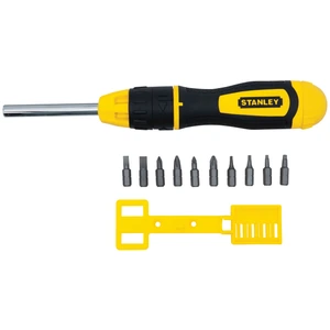 STANLEY-S68010 / S68010 DESTORNILLADOR 68-010 DE RATCHET C/10 PUNTAS *STANLEY*