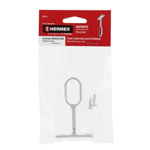 48979 / STO-5 Soporte central para tubo ovalado de clóset, Hermex