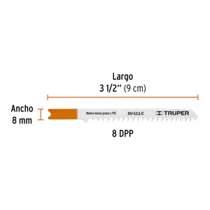 Truper Blíster con 5 seguetas 8 DPP zanco 