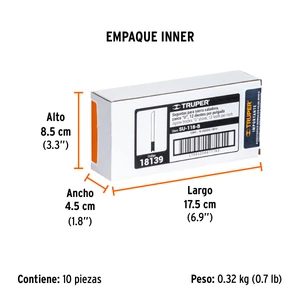Truper Blíster con 5 seguetas 12 DPP zanco 