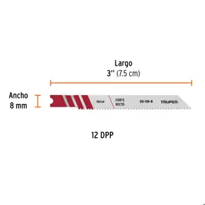 Truper Blíster con 5 seguetas 12 DPP zanco 