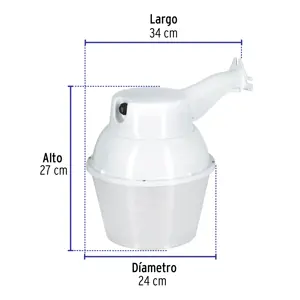 Volteck Luminario suburbano de ABS 65 W sensor de luz, con lámpara