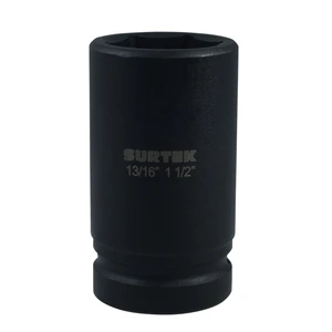 Dado de impacto pulgadas, doble boca, cuadro para capuchón 13/16", 1-1/2" Surtek