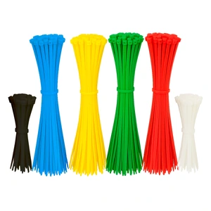 Surtek-114251 / 114251 Cinchos de plásticos combinado s en bolsa, tensión 8 kg y 18 kg de 200 piezas, varios