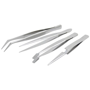 Surtek-115200 / 115200 Juego de pinzas de presición tipo tweezer, 4 piezas Surtek
