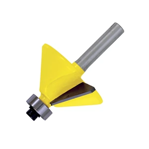 Surtek-119267 / 119267 Broca para router de acero chaflán con balero 1-1/4" zanco de 1/4" Surtek