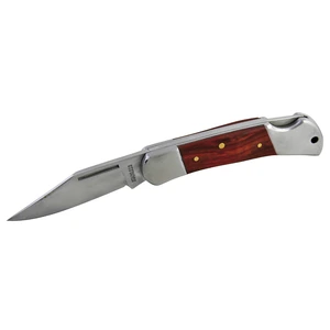 Surtek-120561 / 120561 Navaja abatible de acero inoxidable con mango de madera Surtek